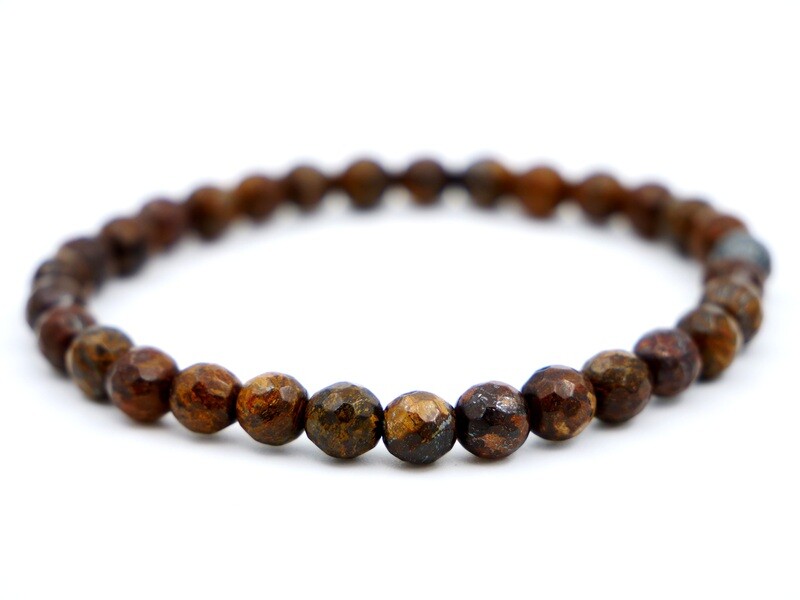 Bronzite Bracelet - 6mm faceted