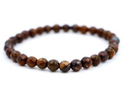 Bronzite Bracelet - 6mm faceted