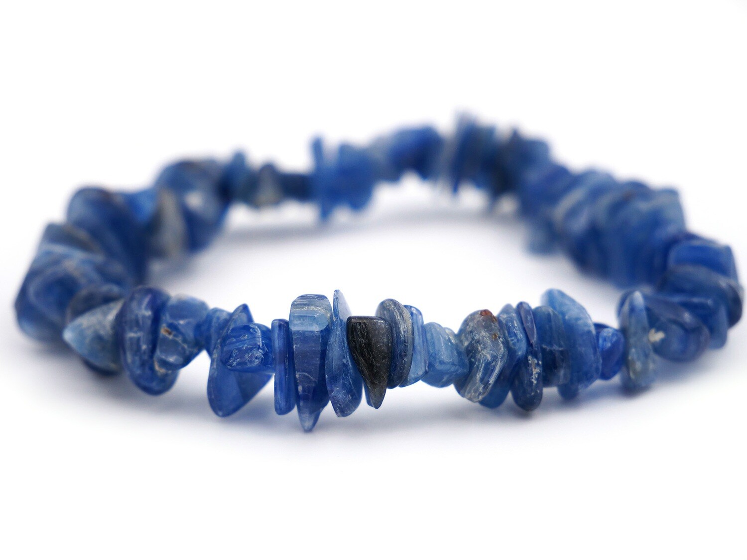 Bracelet en cyanite (disthène bleu)