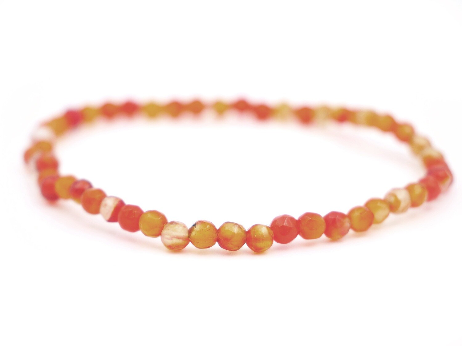 Carnelian Bracelet - 4mm