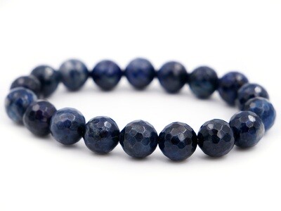 Dumortierite Bracelet - 10mm faceted