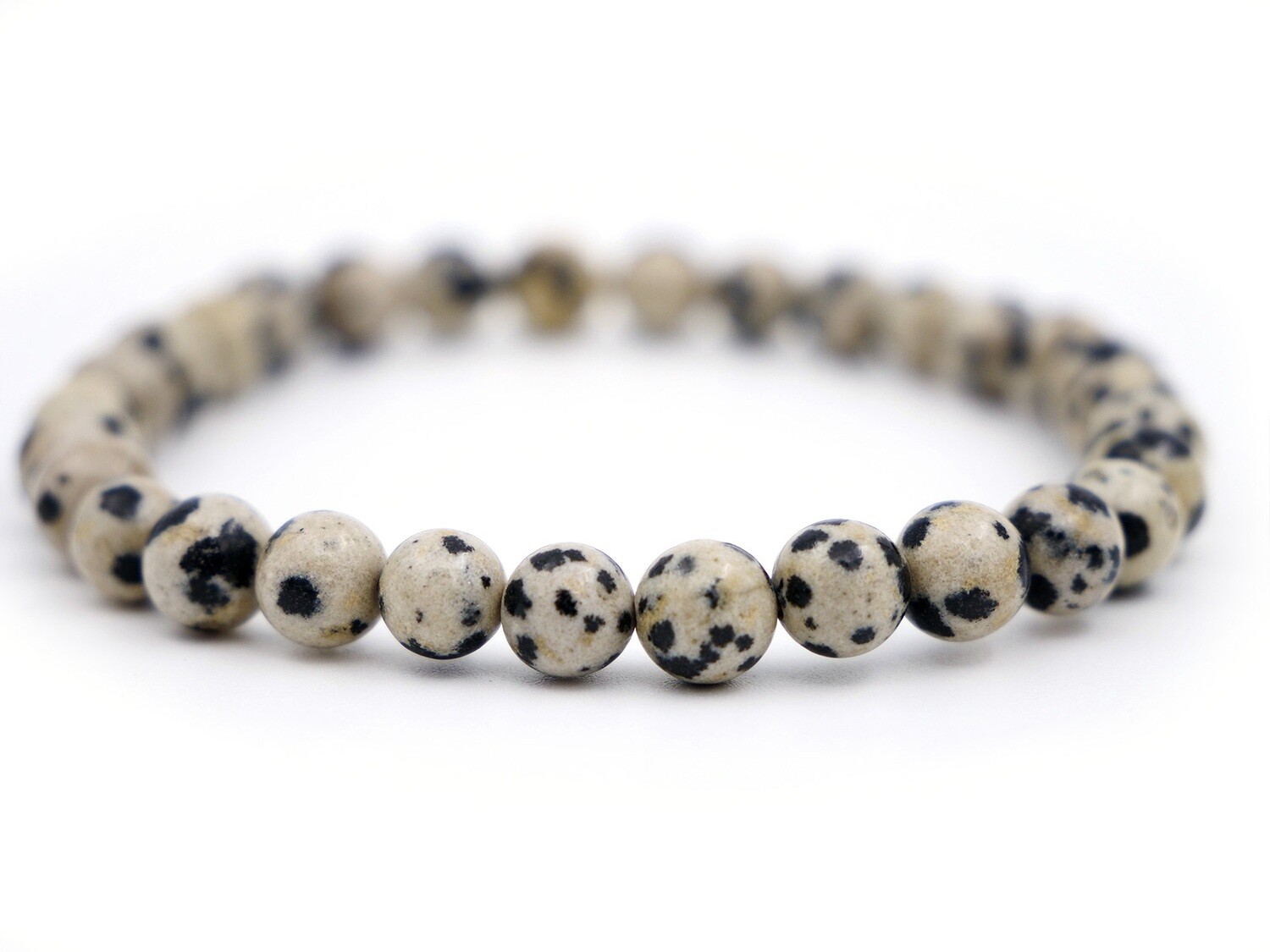 Dalmatian Jasper (Aplite or Porphyrite) Bracelet - 6mm