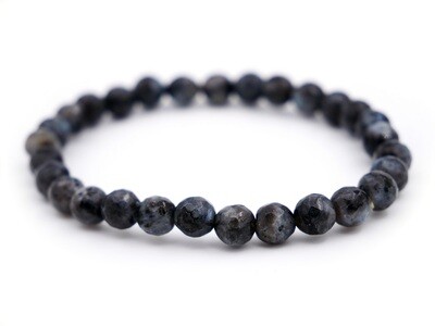 Larvikite Bracelet - 6mm faceted