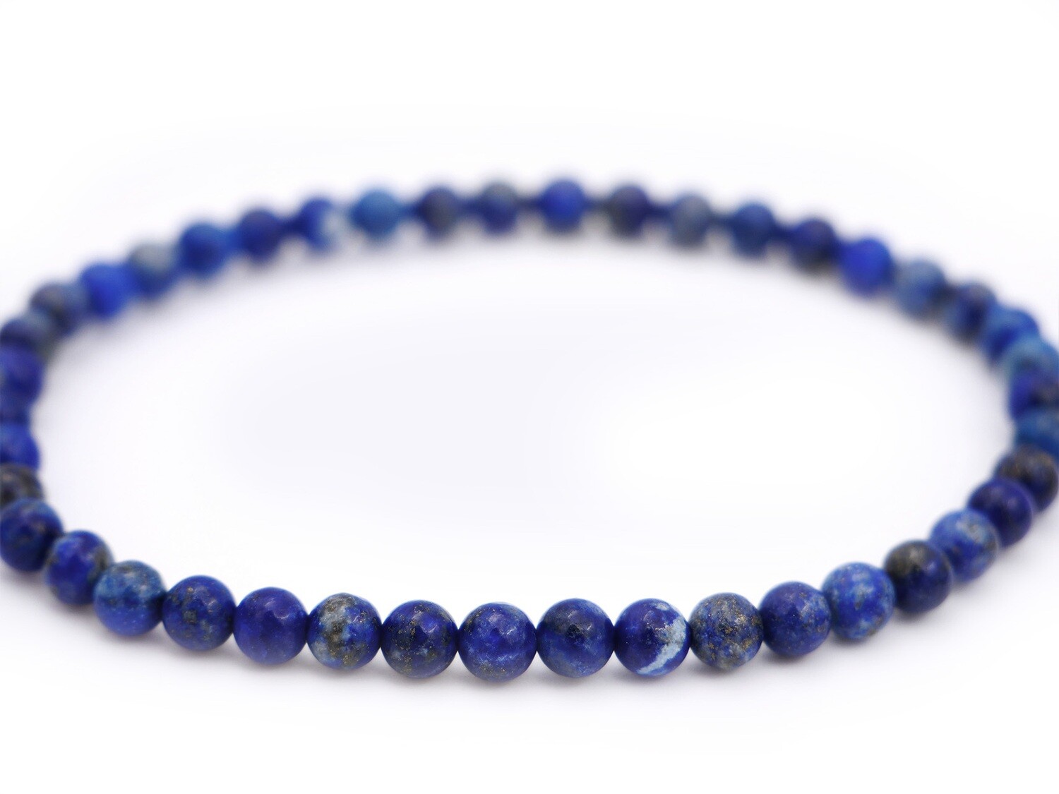 Bracelet en lapis lazuli - 4mm