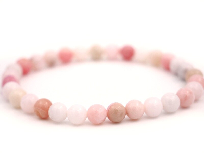 Andean Pink Opal Bracelet - 6mm