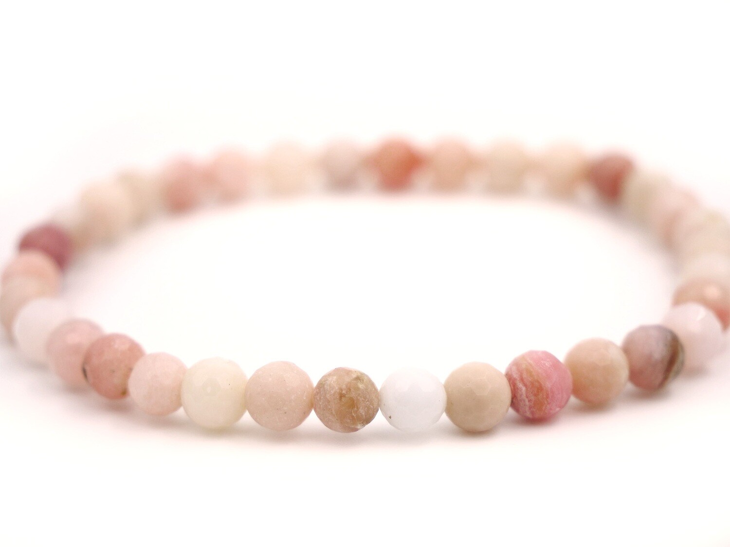 Andean Pink Opal Bracelet - 6mm faceted