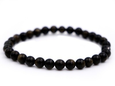 Golden Obsidian Bracelet - 6mm