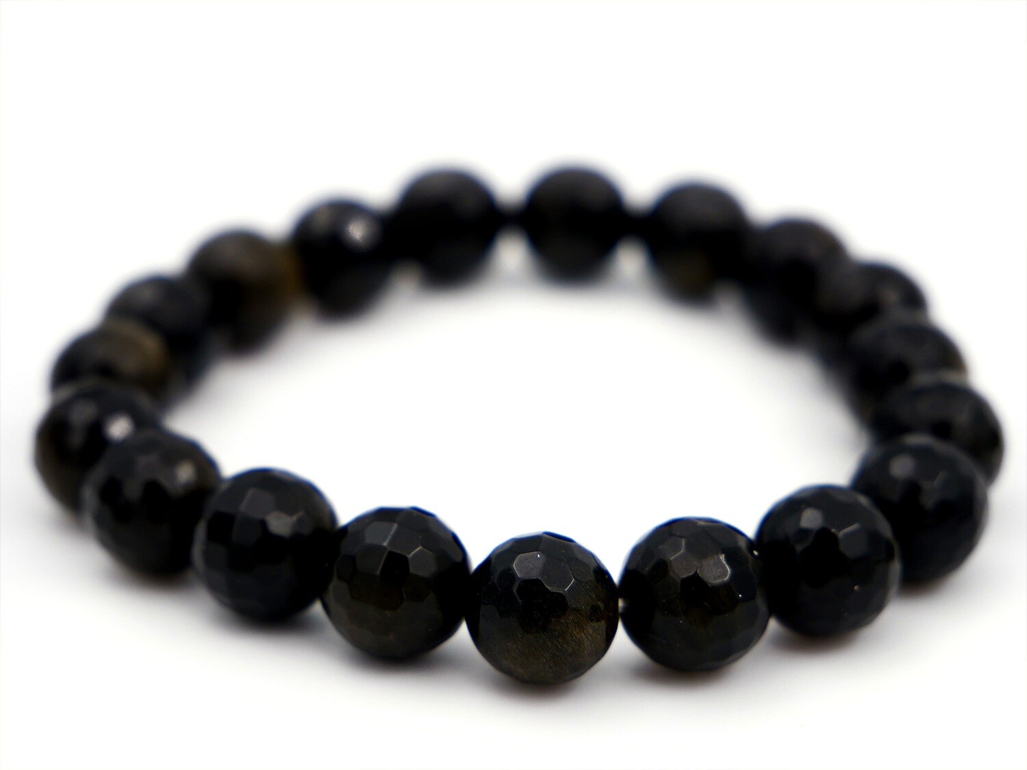 Golden Obsidian Bracelet - 10mm faceted