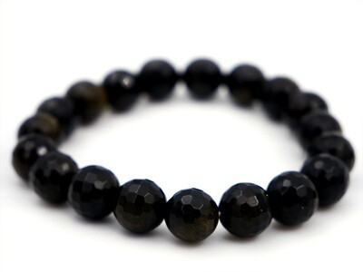 Golden Obsidian Bracelet - 10mm faceted