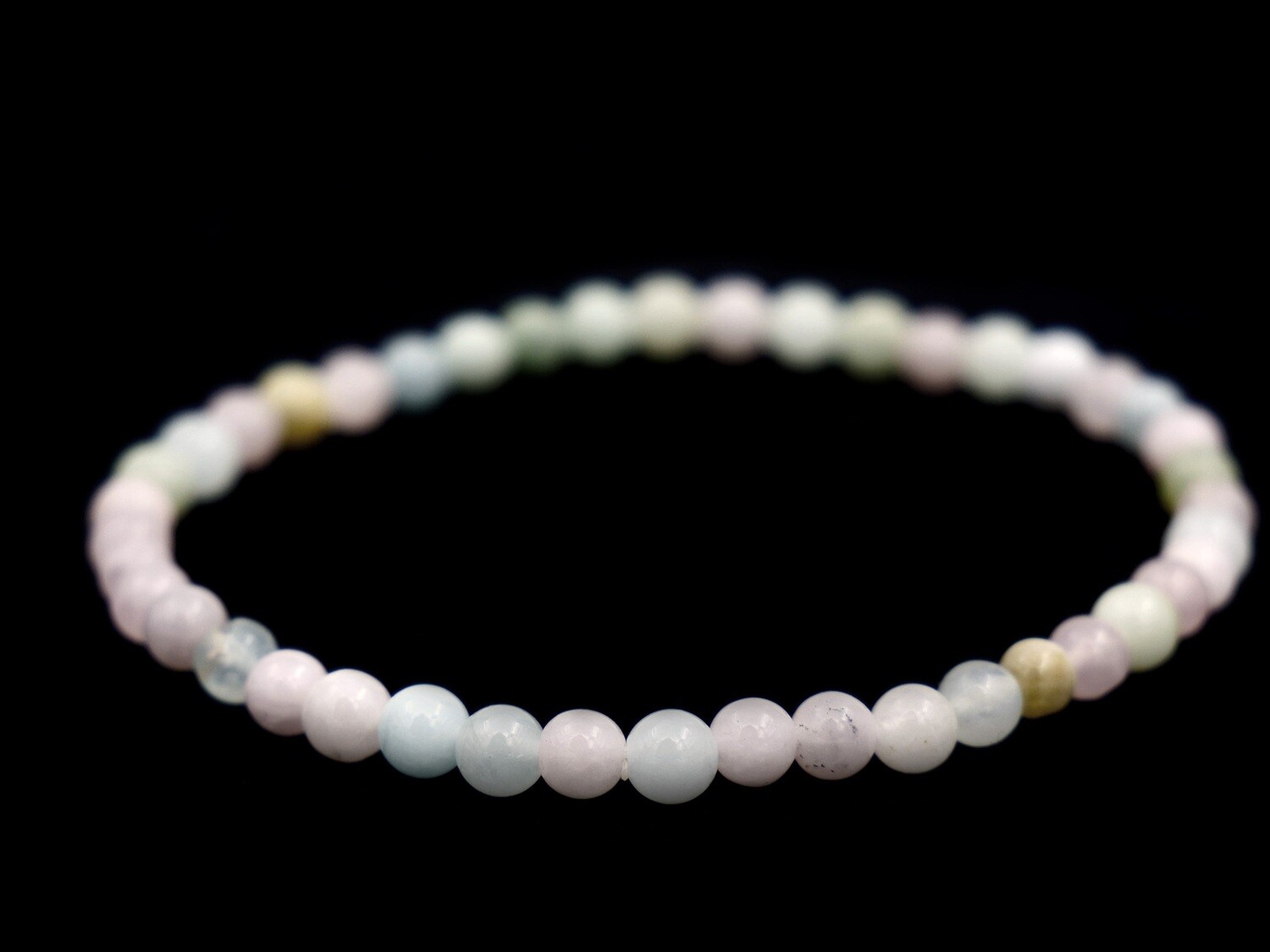Morganite and Aquamarine Bracelet - 4mm