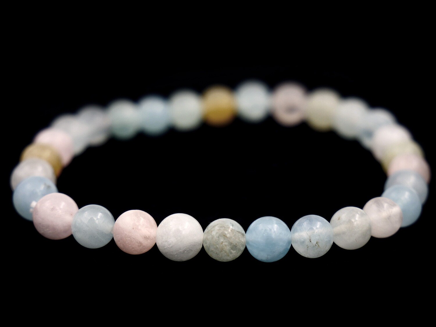 Morganite and Aquamarine Bracelet - 6mm