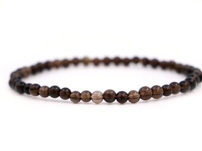 Smoky Quartz Bracelet - 4mm