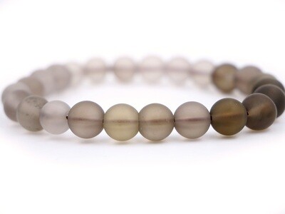 Smoky Quartz Bracelet - 8mm matte