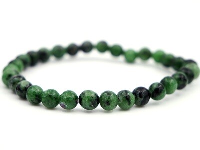 Zoisite with Ruby Bracelet - 6mm