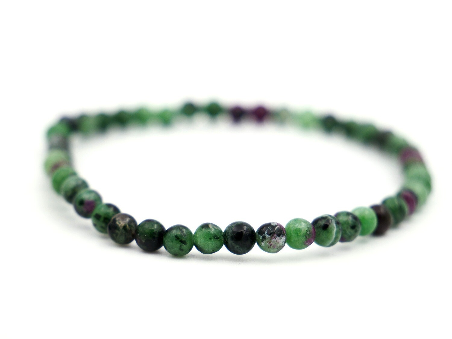 Zoisite with Ruby Bracelet - 4mm