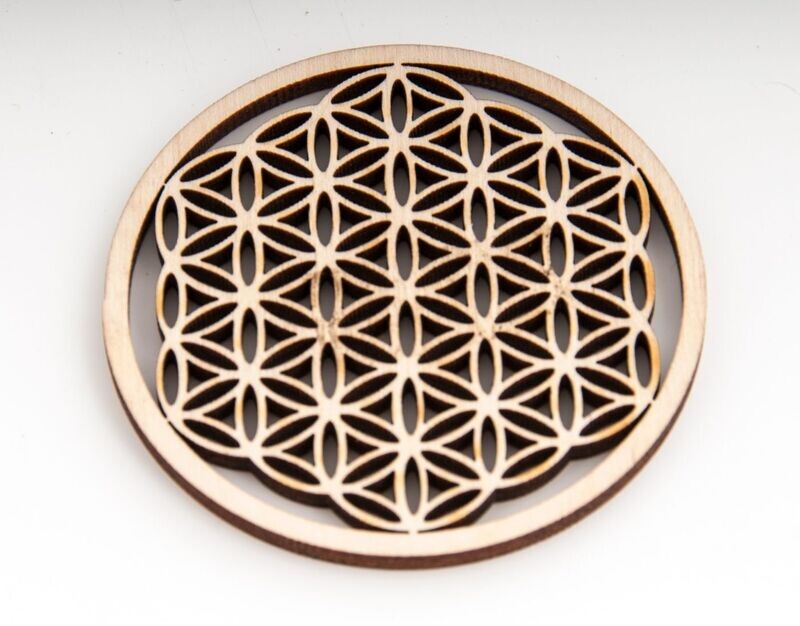 Flower of life 6 cm, wooden