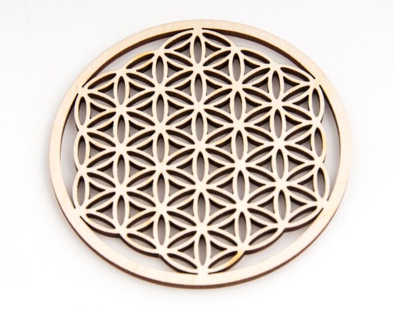 Flower of life 9 cm, wooden