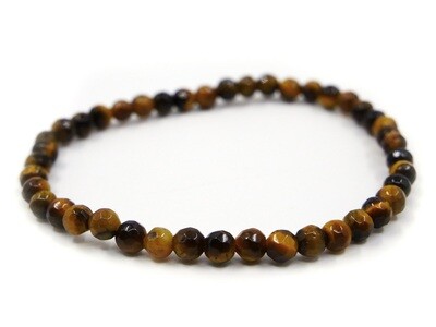 Tiger eye Bracelet - 4mm faceted
