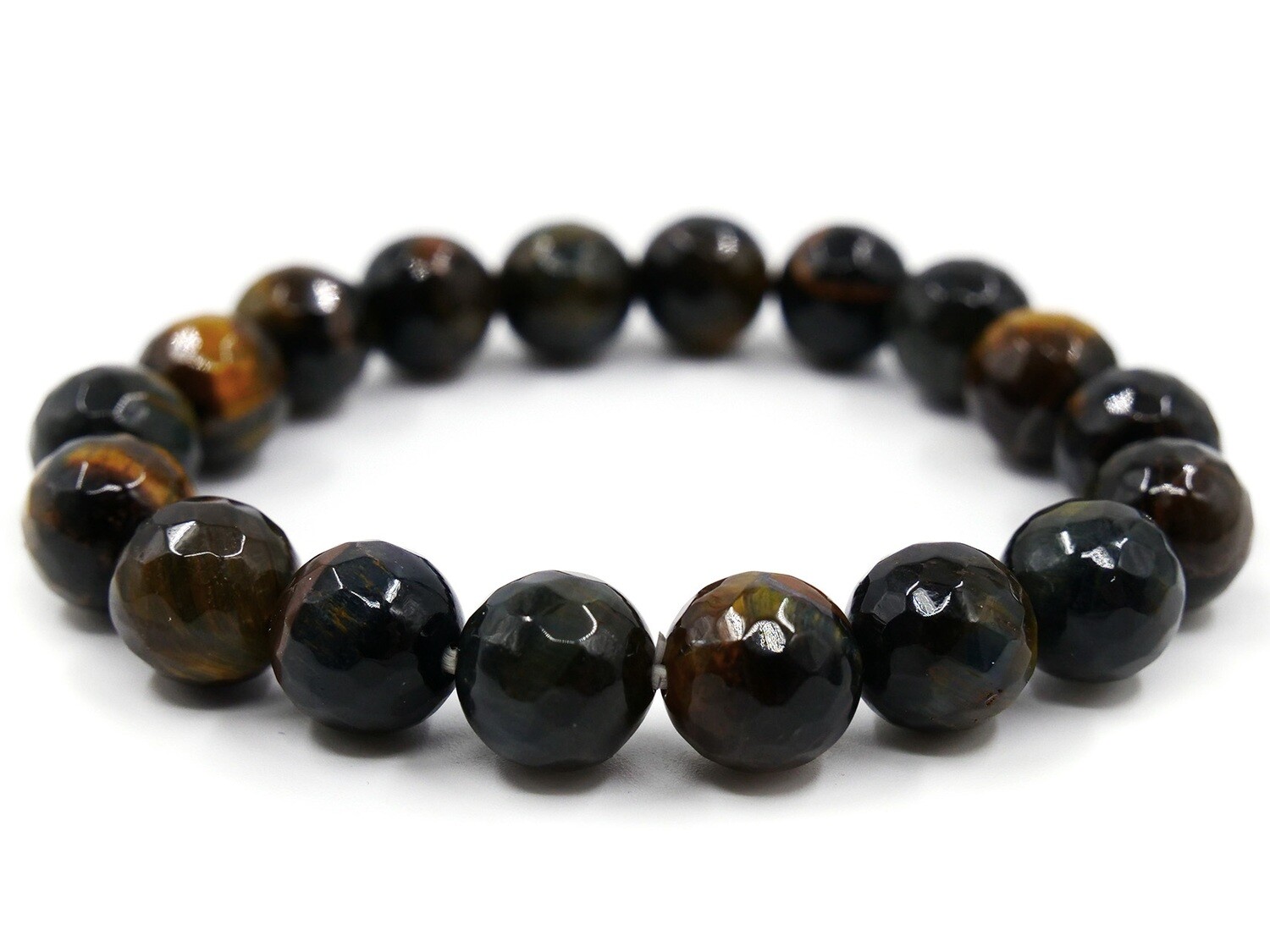 Hawk&#39;s Eye Bracelet - 10mm faceted