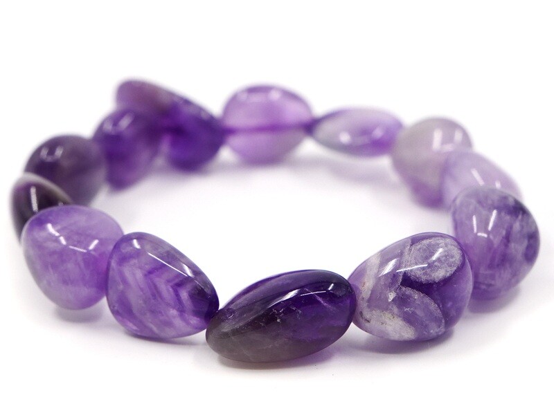 Armband aus Chevron-Amethyst