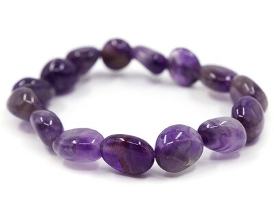 Chevron Amethyst Bracelet