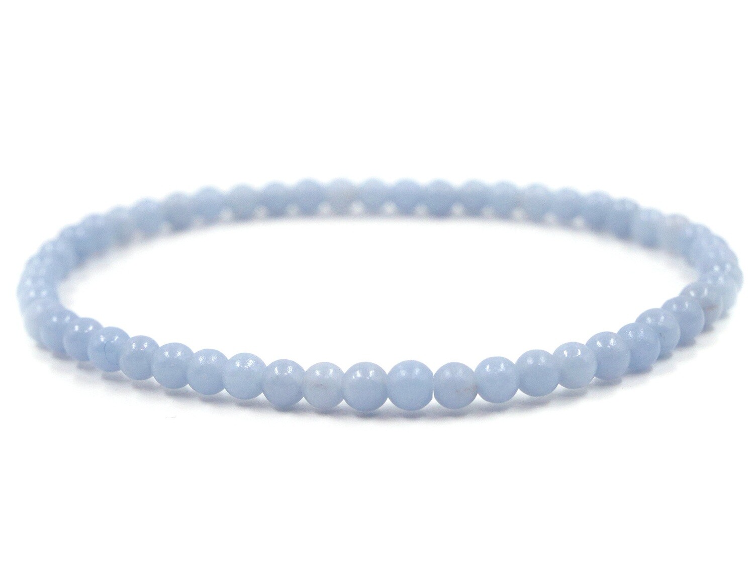Angelite (Blue Anhydrite) Bracelet - 4mm
