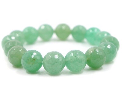 Green Aventurine Bracelet - 12mm faceted