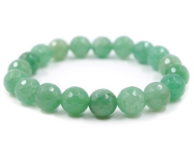 Green Aventurine Bracelet - 10mm faceted