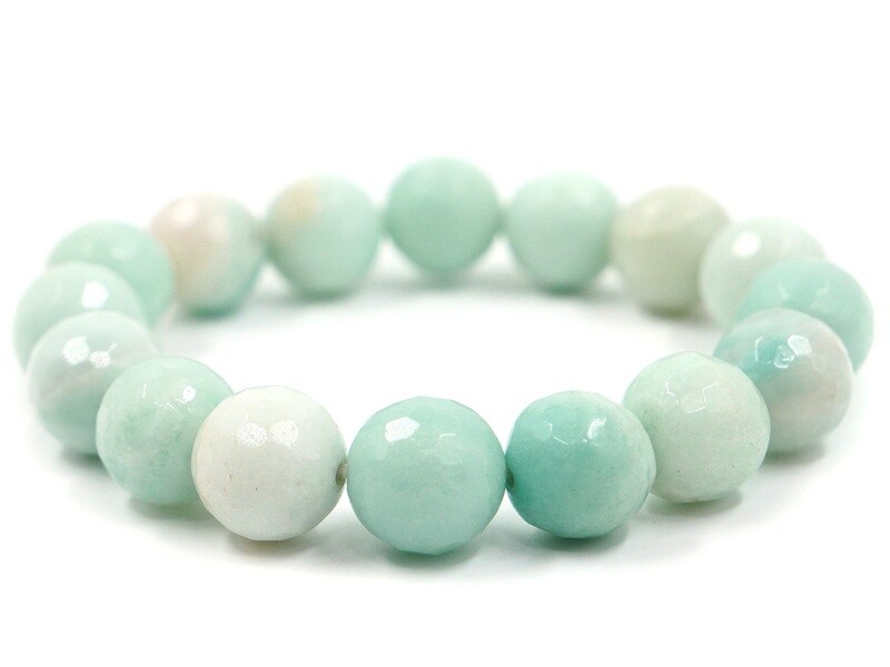 Amazonite Bracelet - 12mm faceted