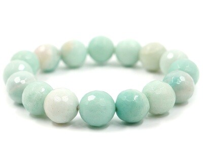 Amazonite Bracelet - 12mm faceted