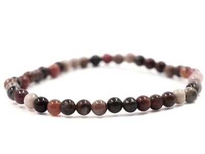 Petrified / Fossilized Wood Bracelet - 4mm