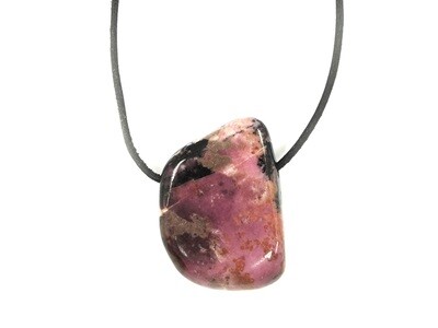 Swiss Rhodonite - Drilled stone pendant