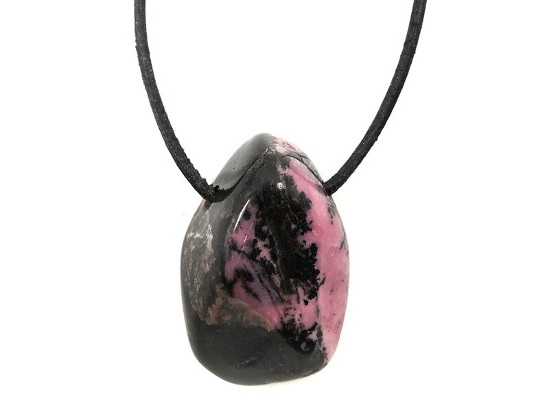 Swiss Rhodonite - Drilled stone pendant