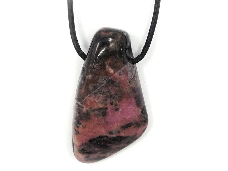 Swiss Rhodonite - Drilled stone pendant