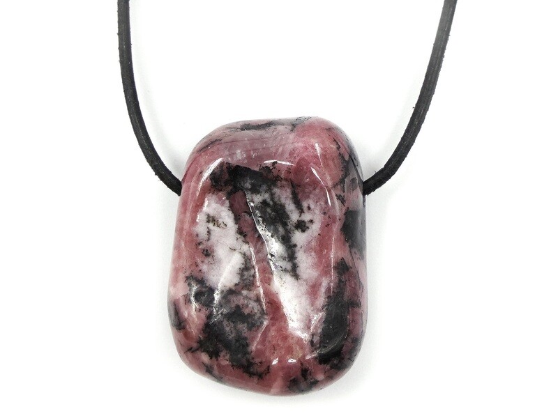Swiss Rhodonite - Drilled stone pendant