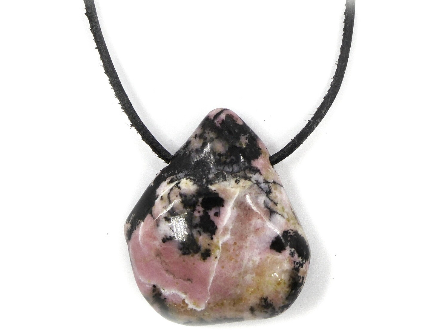 Swiss Rhodonite - Drilled stone pendant