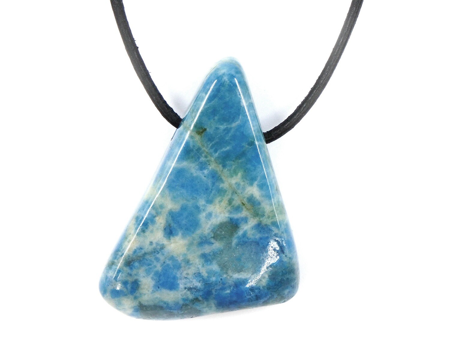 Swiss Lazulite from Zermatt - Drilled stone pendant