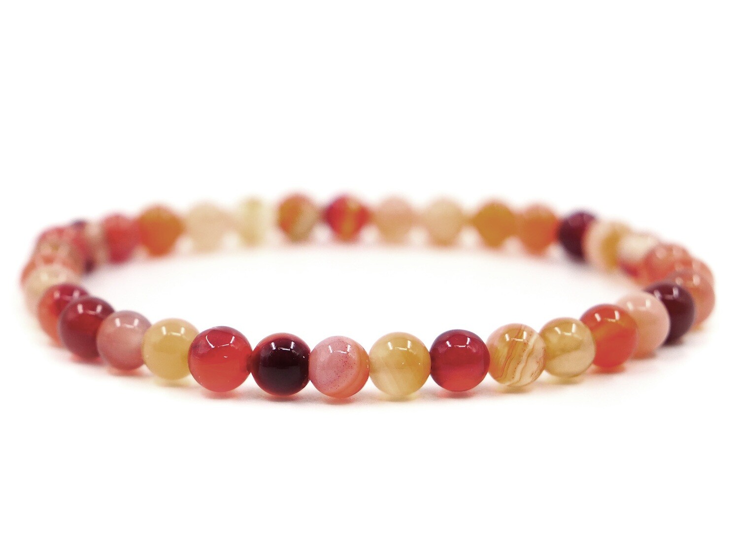 Carnelian Bracelet - 6mm