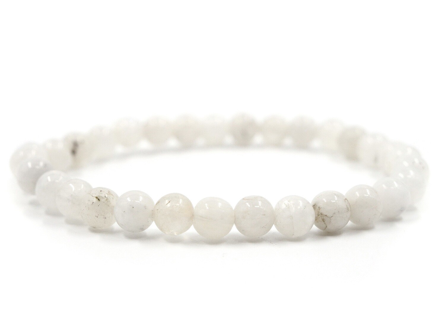 White &quot;Moonstone&quot; Labradorite Bracelet - 6mm