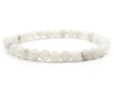 White &quot;Moonstone&quot; Labradorite Bracelet - 6mm