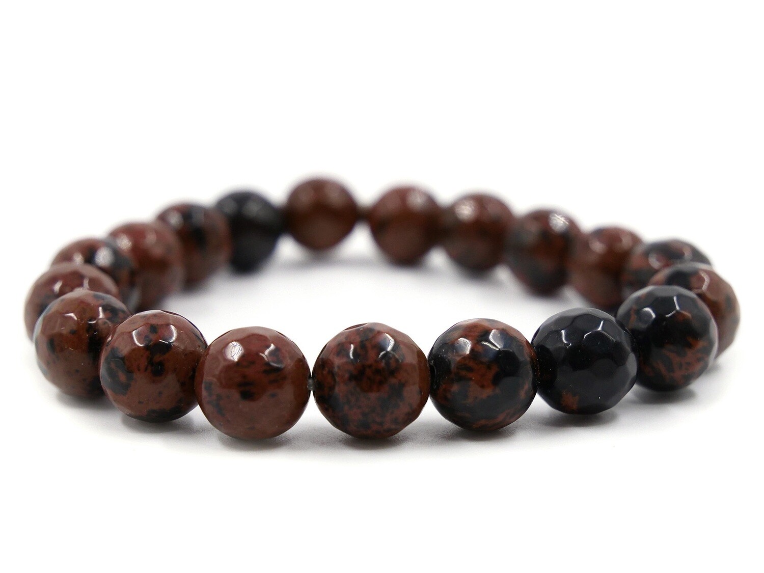 Mahogany Obsidian (Mahogany) Bracelet - 10mm faceted