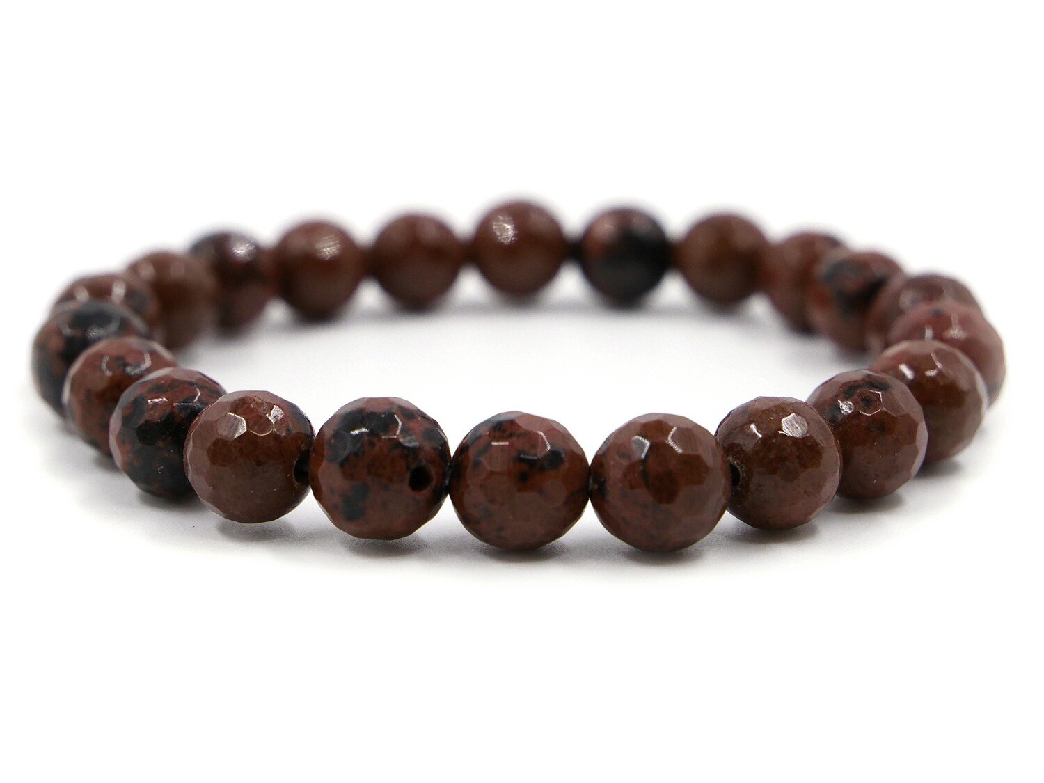 Mahogany Obsidian (Mahogany) Bracelet - 8mm faceted