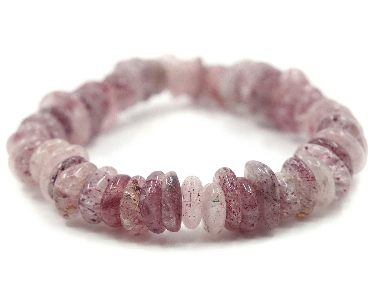 Bracelet en quartz fraise