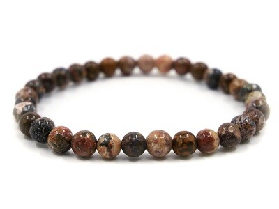 Rhyolite &quot;Leopard Jasper&quot; Bracelet - 6mm