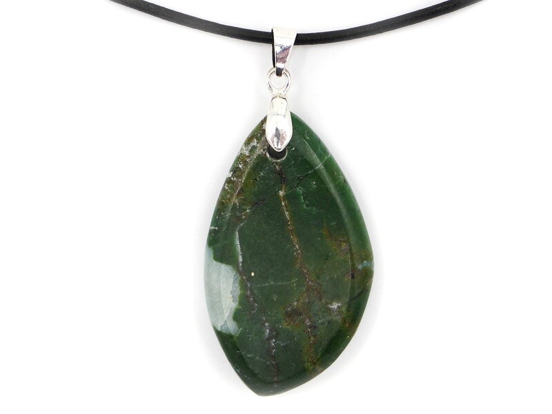 Swiss Smaragdite / Allalin Gabbro - Pendant