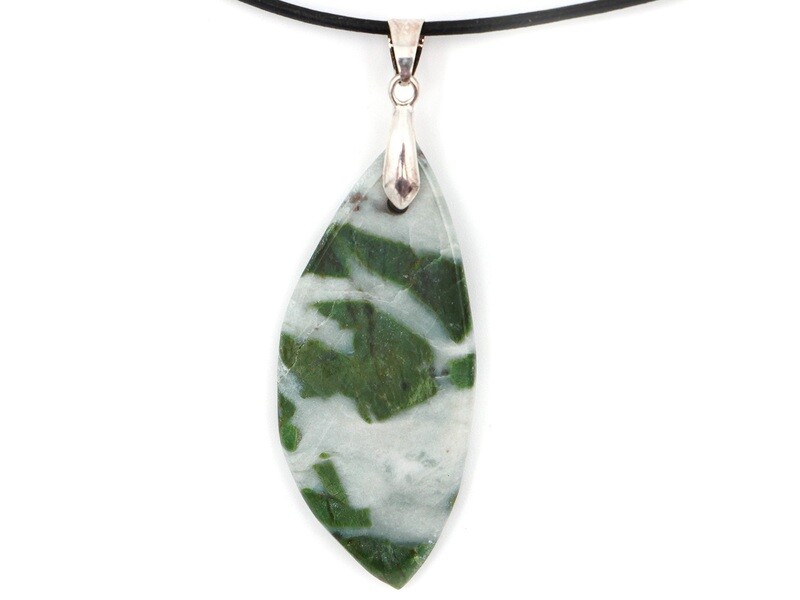 Swiss Smaragdite / Allalin Gabbro - Pendant