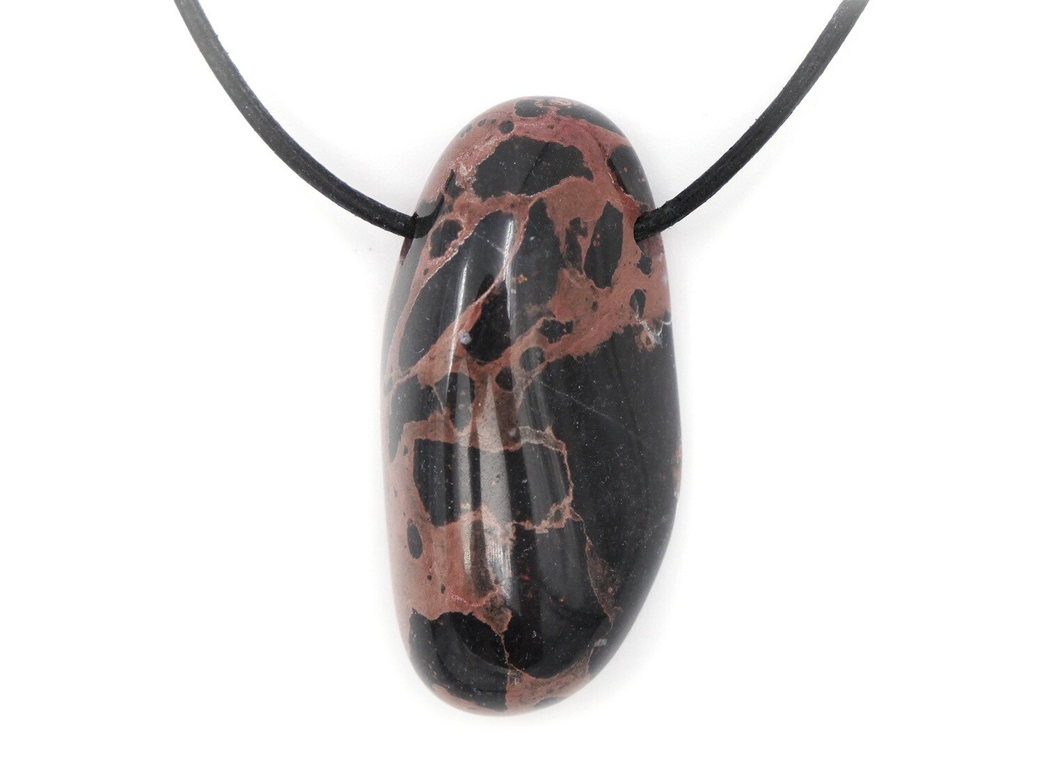 Simmental marble (Switzerland) - Drilled stone pendant