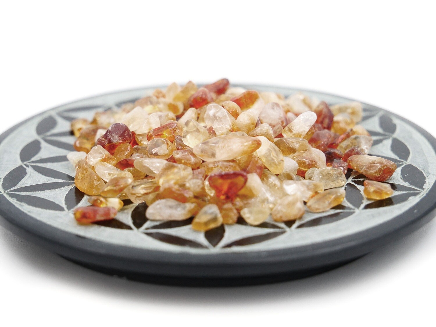 Golden Citrine (heated amethyst) - Mini Tumbled Stone - 50 g