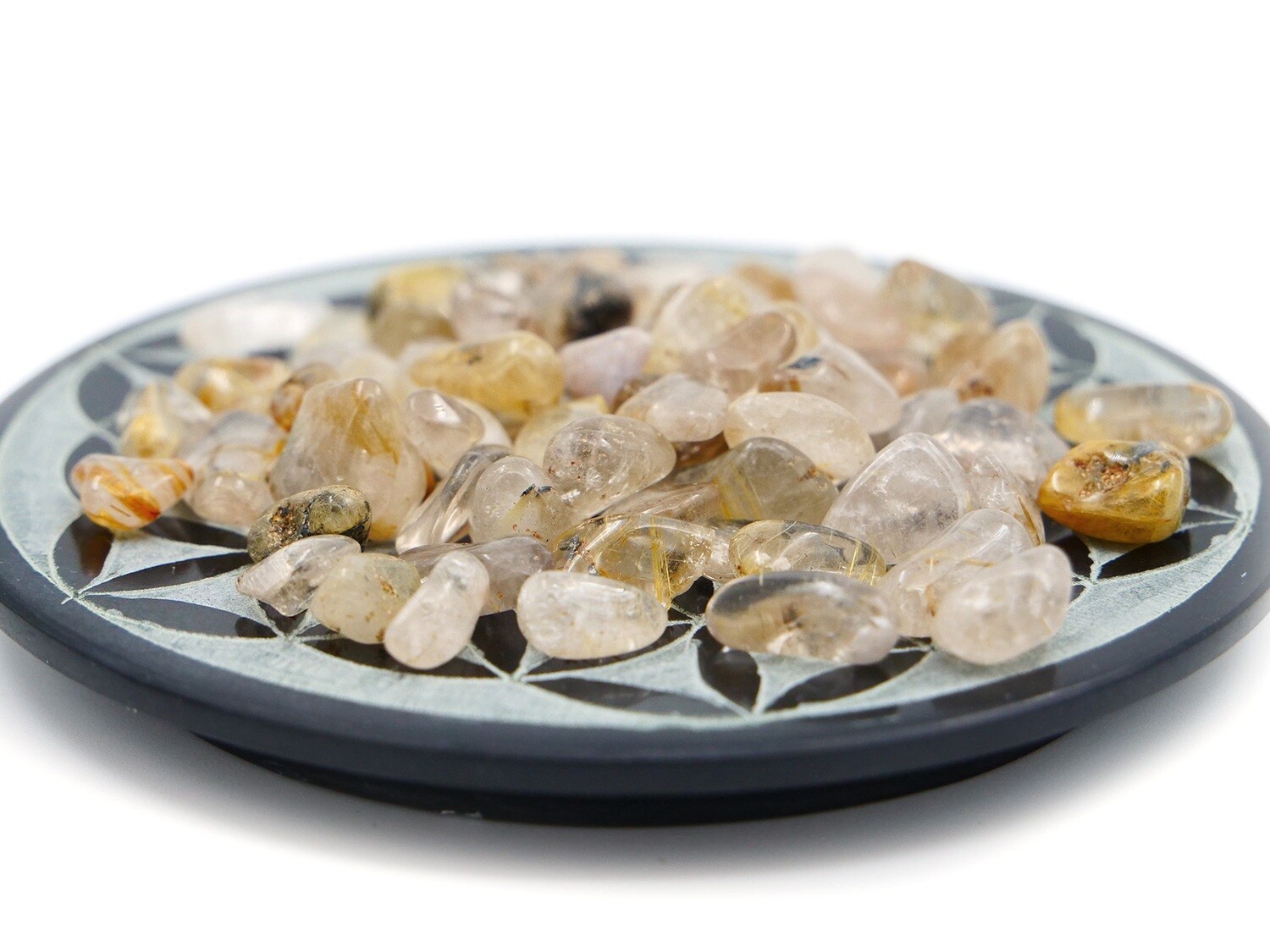 Rutile Quartz - Mini Tumbled Stone - 50 g