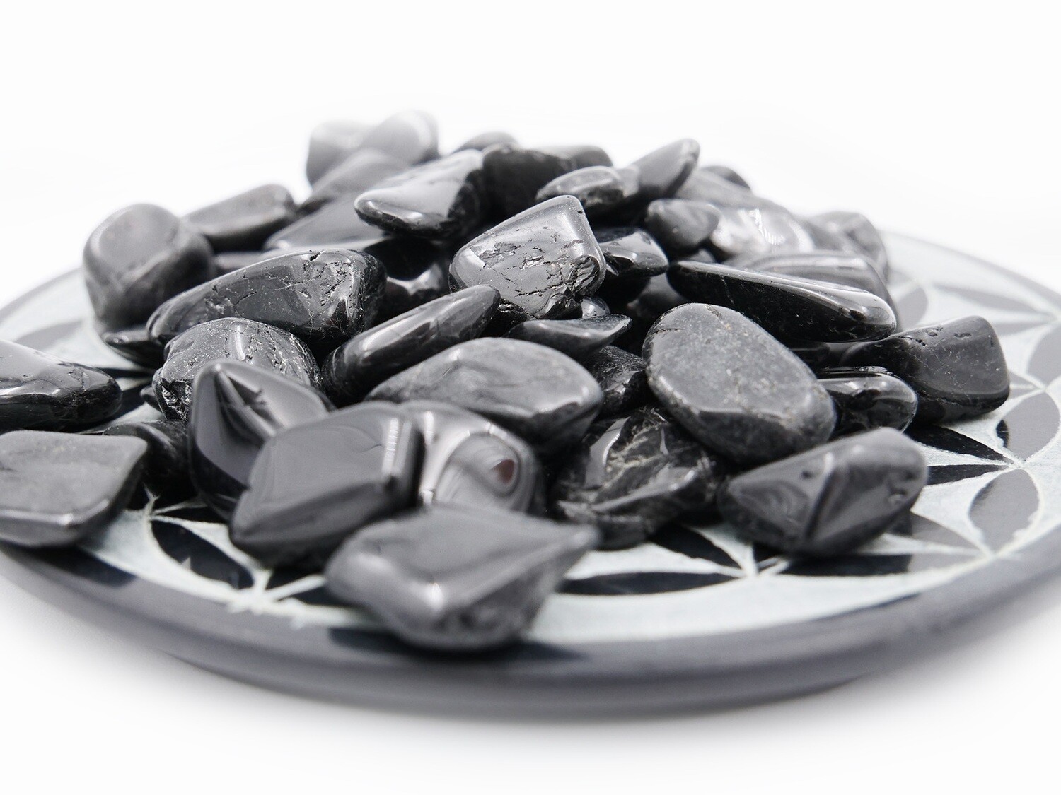 Black Tourmaline - Mini Tumbled Stone - 100 g